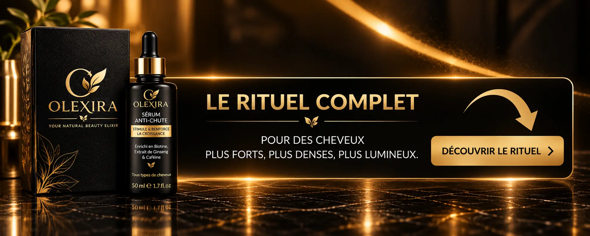 Olexira — Le rituel complet pour des cheveux plus forts, plus denses, plus lumineux