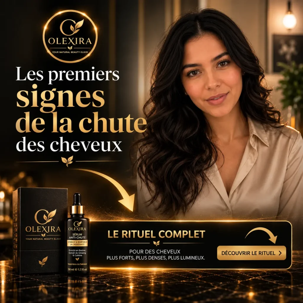 olexira premiers signes chute cheveux cuir chevelu guide